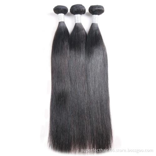 Super Nice Mink Silky Straight Hair 3 Bundles Of Brazilian Human Hair 100 Grams For Women